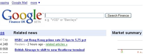 Google Finance UK