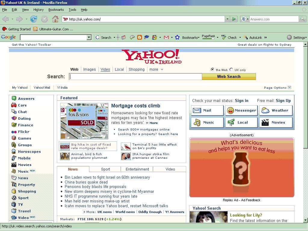 Yahoo.com Redirects its UK users to uk.yahoo.com!