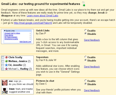 Google to Add New Features To Gmail Introduces Labs Option for Gmail