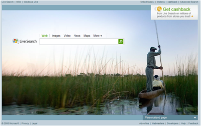 Microsoft Testing Background Pictures in Live.com