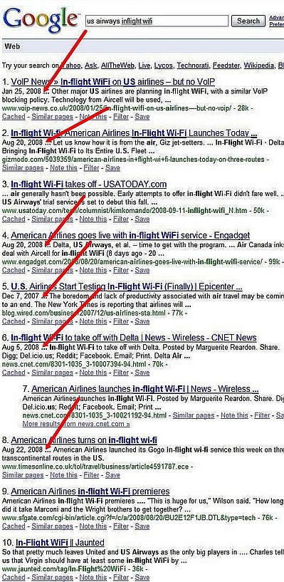 Google Testing Dates on Search Snippets