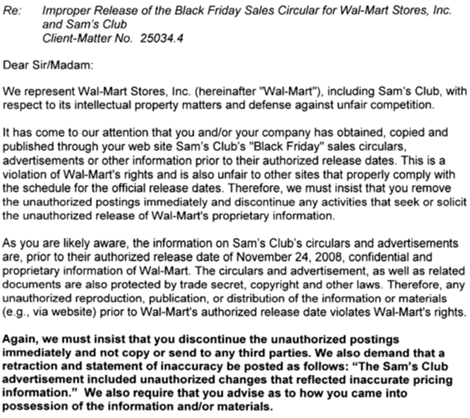 No Links to Black Friday Ads