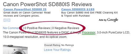 Empty Review Sites
