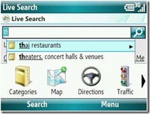 Live Search Mobile update