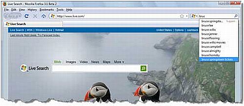 Live Search Autosuggestions