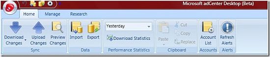 Microsoft adCenter Desktop (Beta)