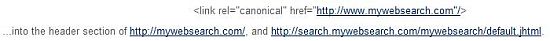 Canonical URL Tag