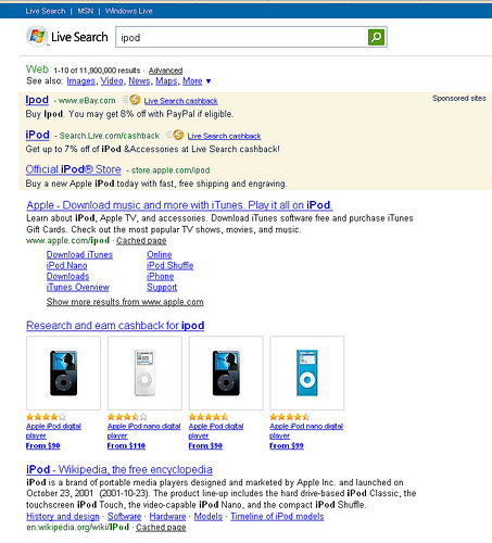 Live Search