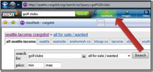Live Search Cashback Available On MSN Toolbar