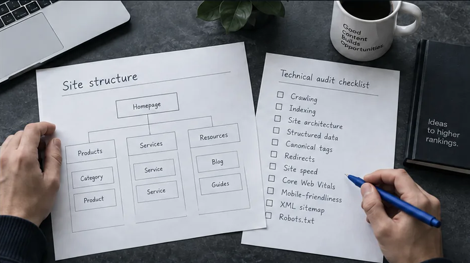 Technical SEO website optimization