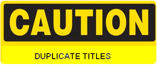 Duplicate Titles Hamper Your Search Engine Placement