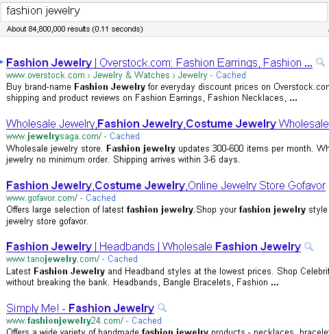 fashion jewelry