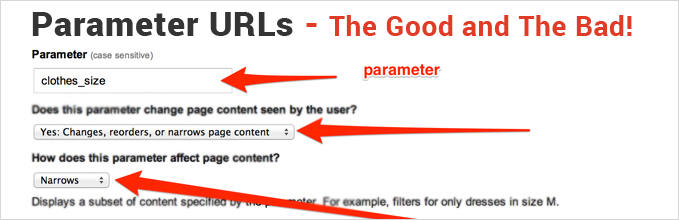 Parameter URLs - The Good and The Bad for SEO