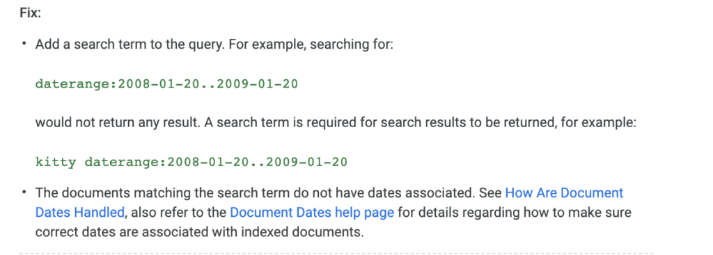 daterange google search operators
