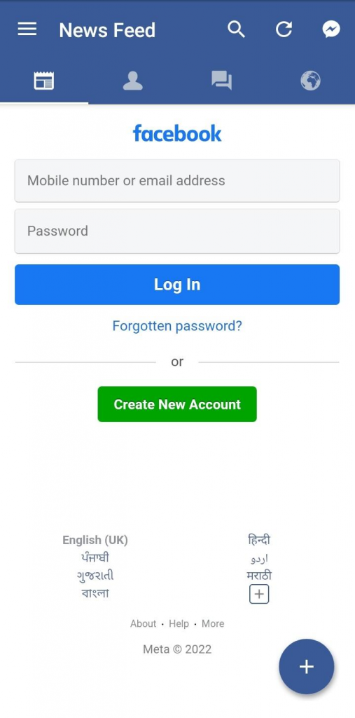 Touch Facebook Login