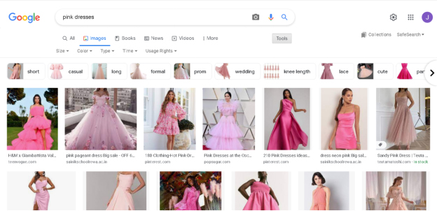 Picture search on Google
