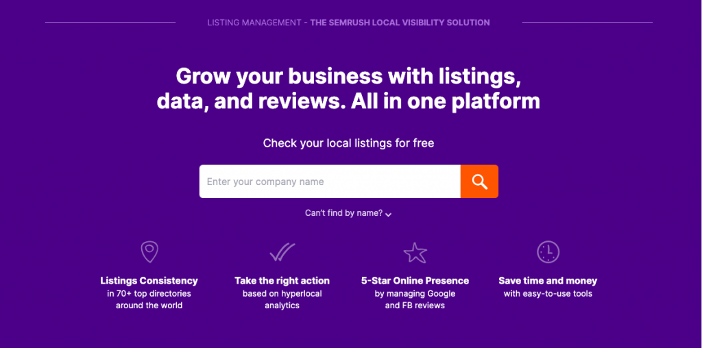 Semrush Listing Management