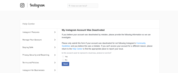 recover Instagram account Guideline