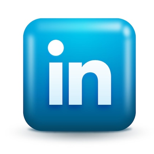 LinkedIn Logo 3D