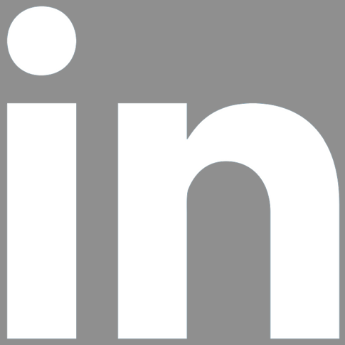White LinkedIn Logo PNG