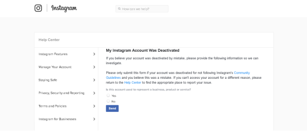 recover Instagram account Guideline