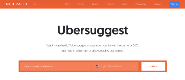 Ubersuggest