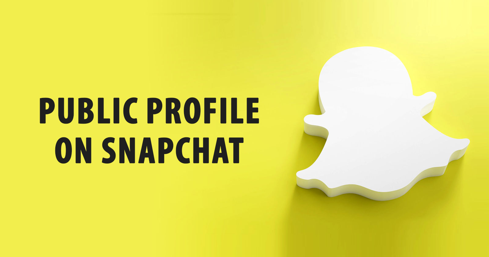 How to Make Public Profile on Snapchat