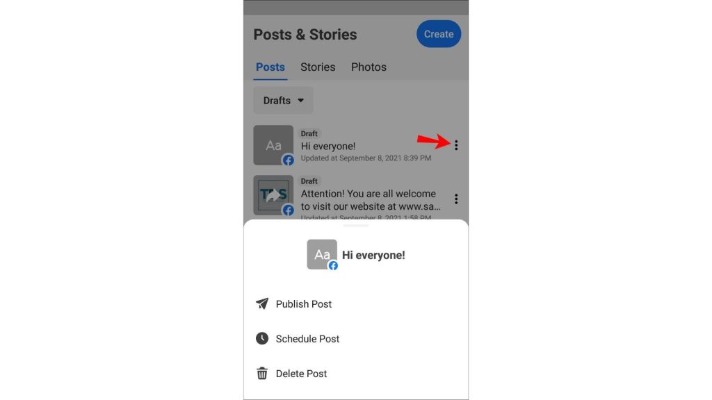 Facebook Post and Stories
