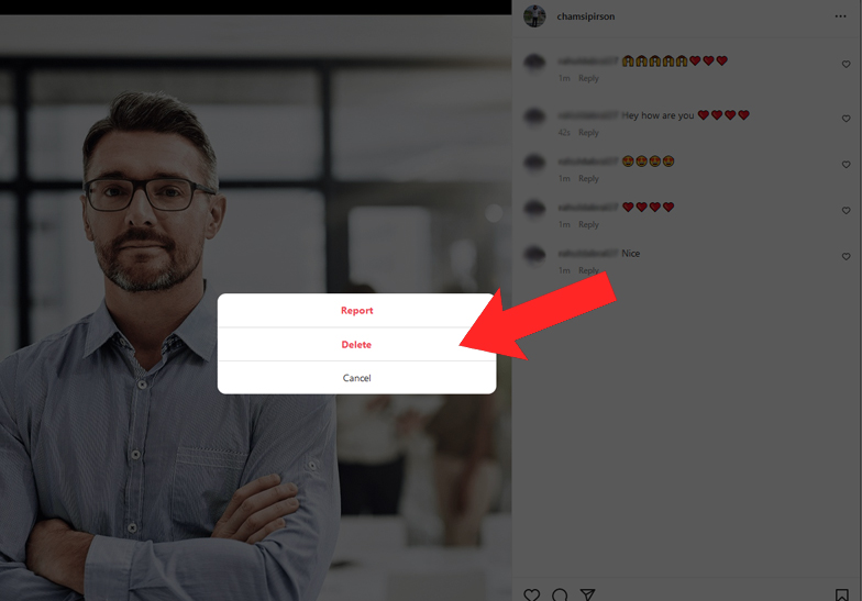 Delete Comments on Instagram