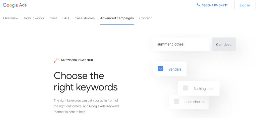 Google Keyword Planner