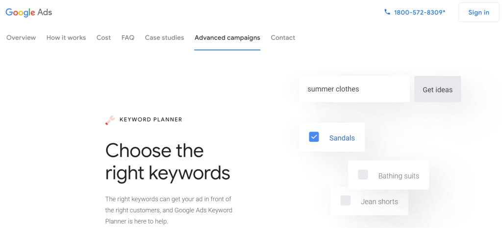 Google Keyword Planner