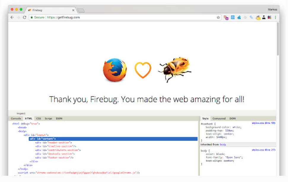 Firebug Lite for Google Chrome