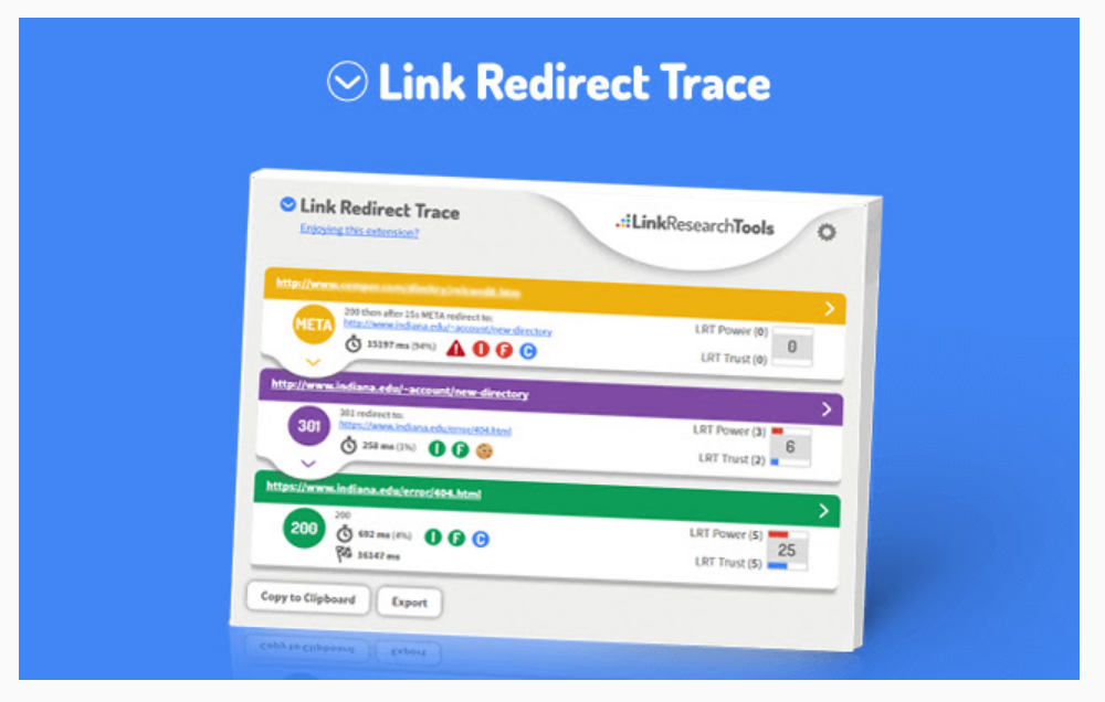 Link Redirect Trace