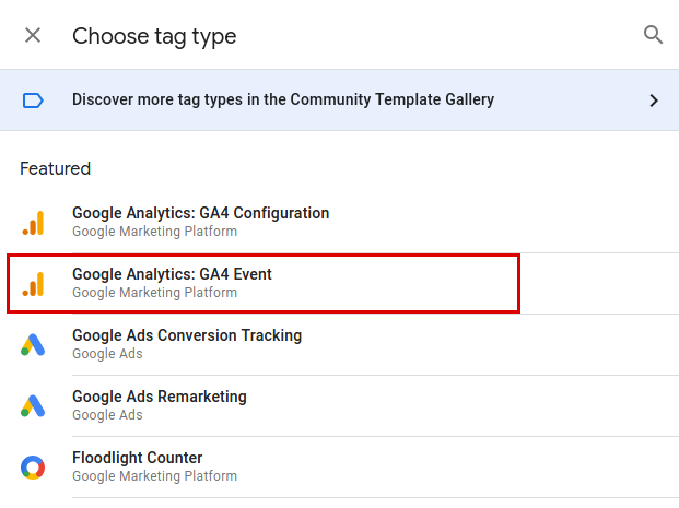 Google Analytics GA4 Event