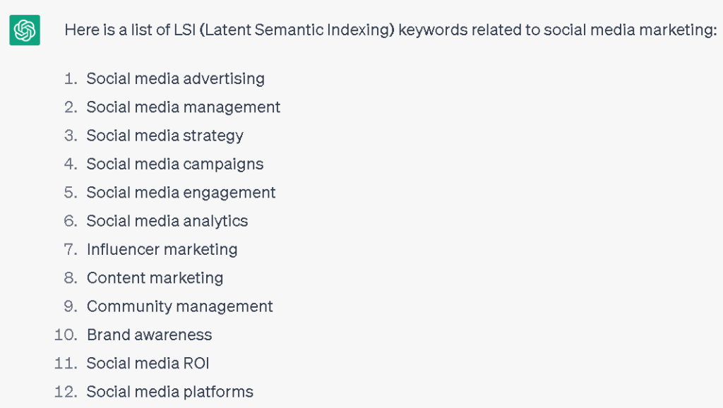 LSI Keywords