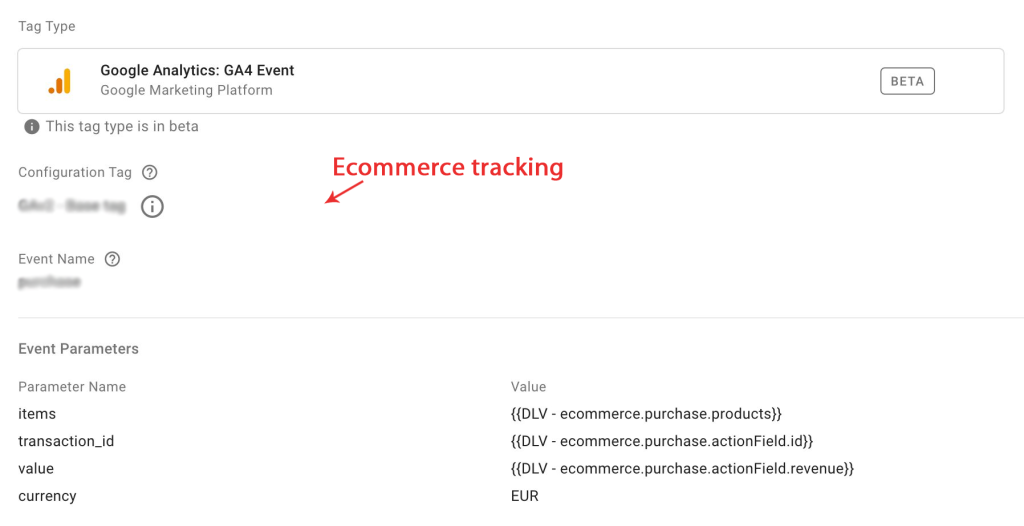 eCommerce Tracking