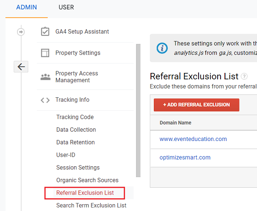 Referrals Exclusions