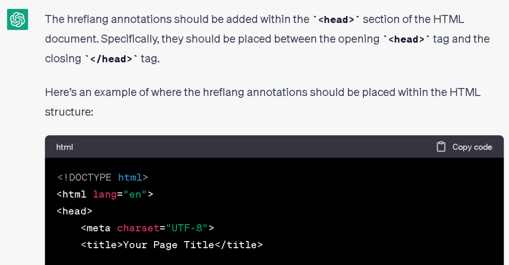 Create Hreflang Tags