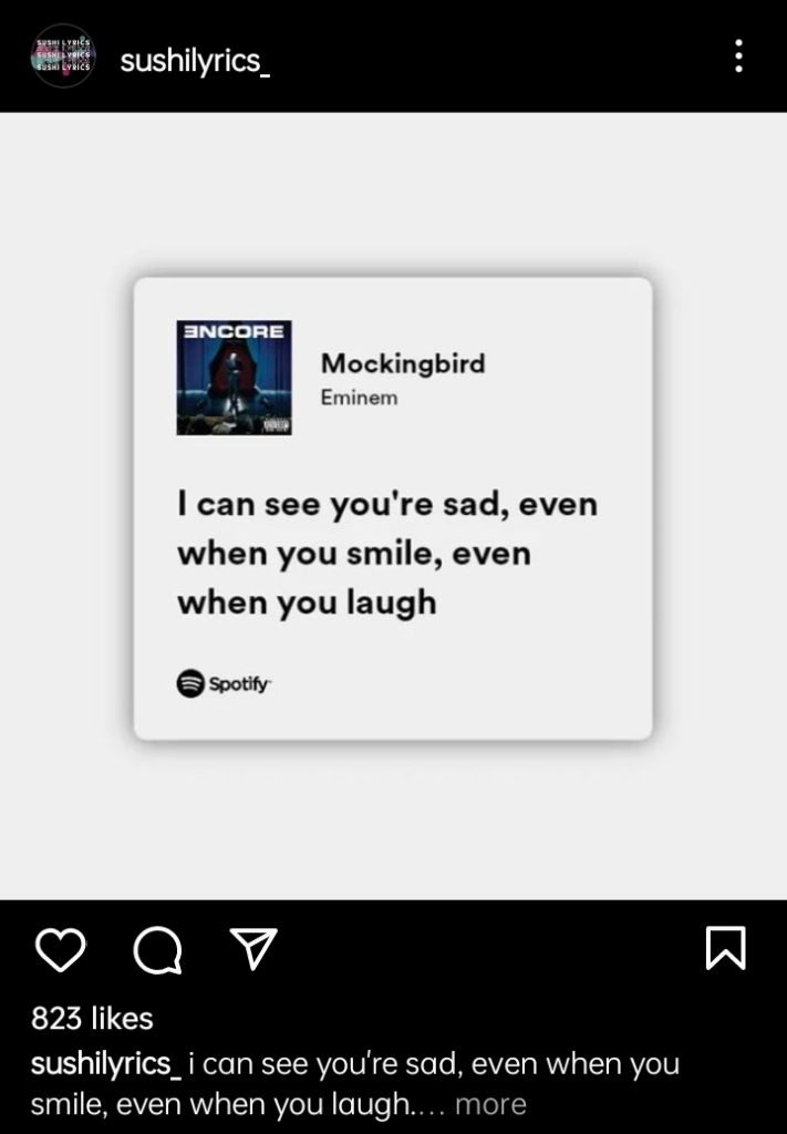 Eminem - mockingbird(Lyrics spotify version) 