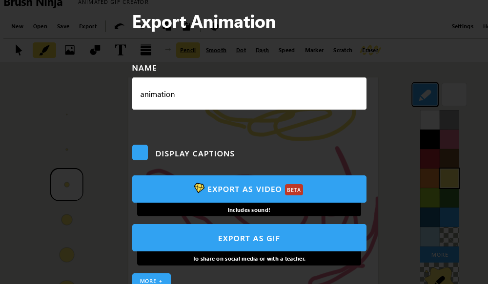 Export Animation