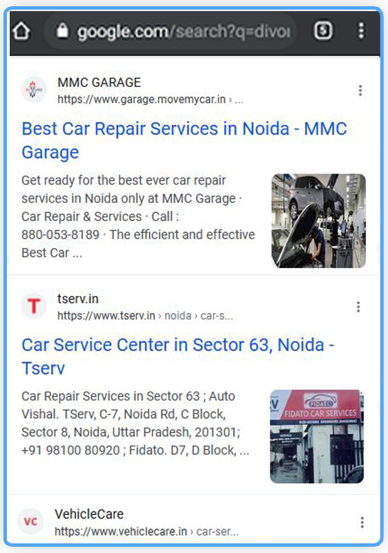 Images in Mobile SERPs