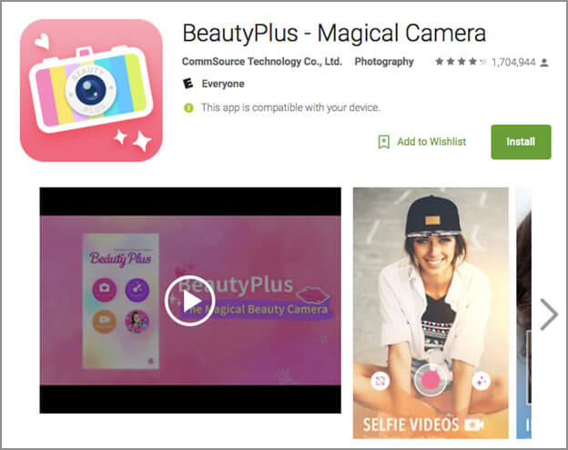 Beauty Plus App