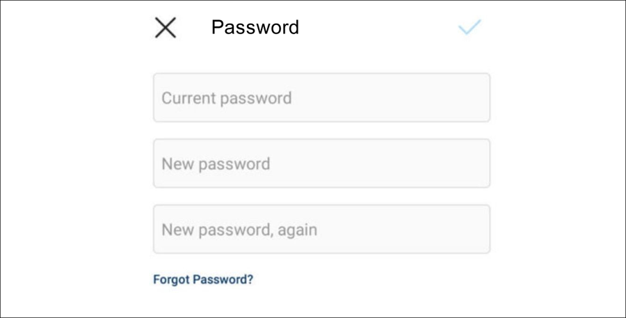 Instagram Set New Password