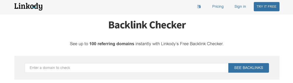 Linkody Backlink Checker
