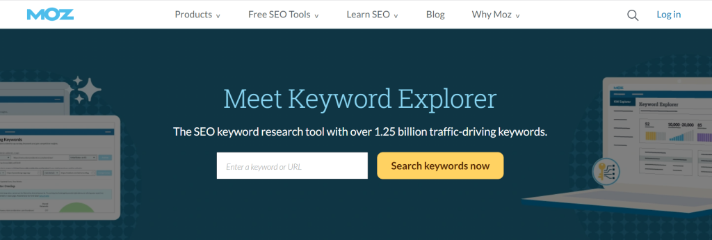 Moz's Keyword Explorer