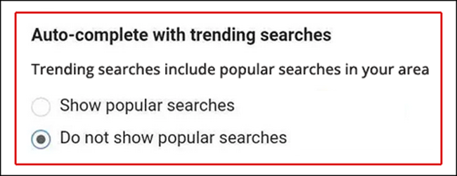 Google Trending Searches on Chrome PC