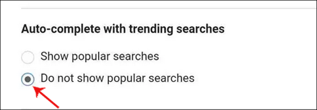 Trending Searches in Google App
