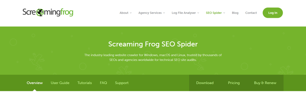 Screaming Frog SEO Tool