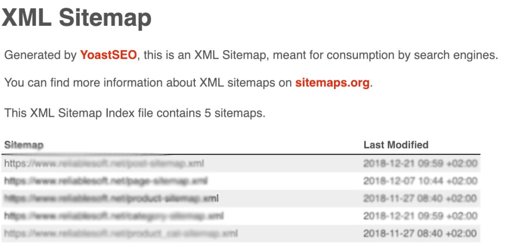 XML Sitemap