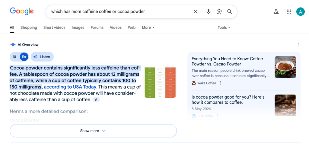 Google’s AI Overviews Show Up Google’s AI Overviews Show Up